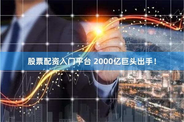 股票配资入门平台 2000亿巨头出手！